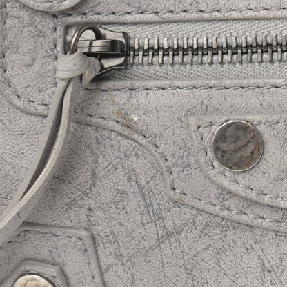 Balenciaga Agneau Marble Hardware Mini City Grey 12 of 13