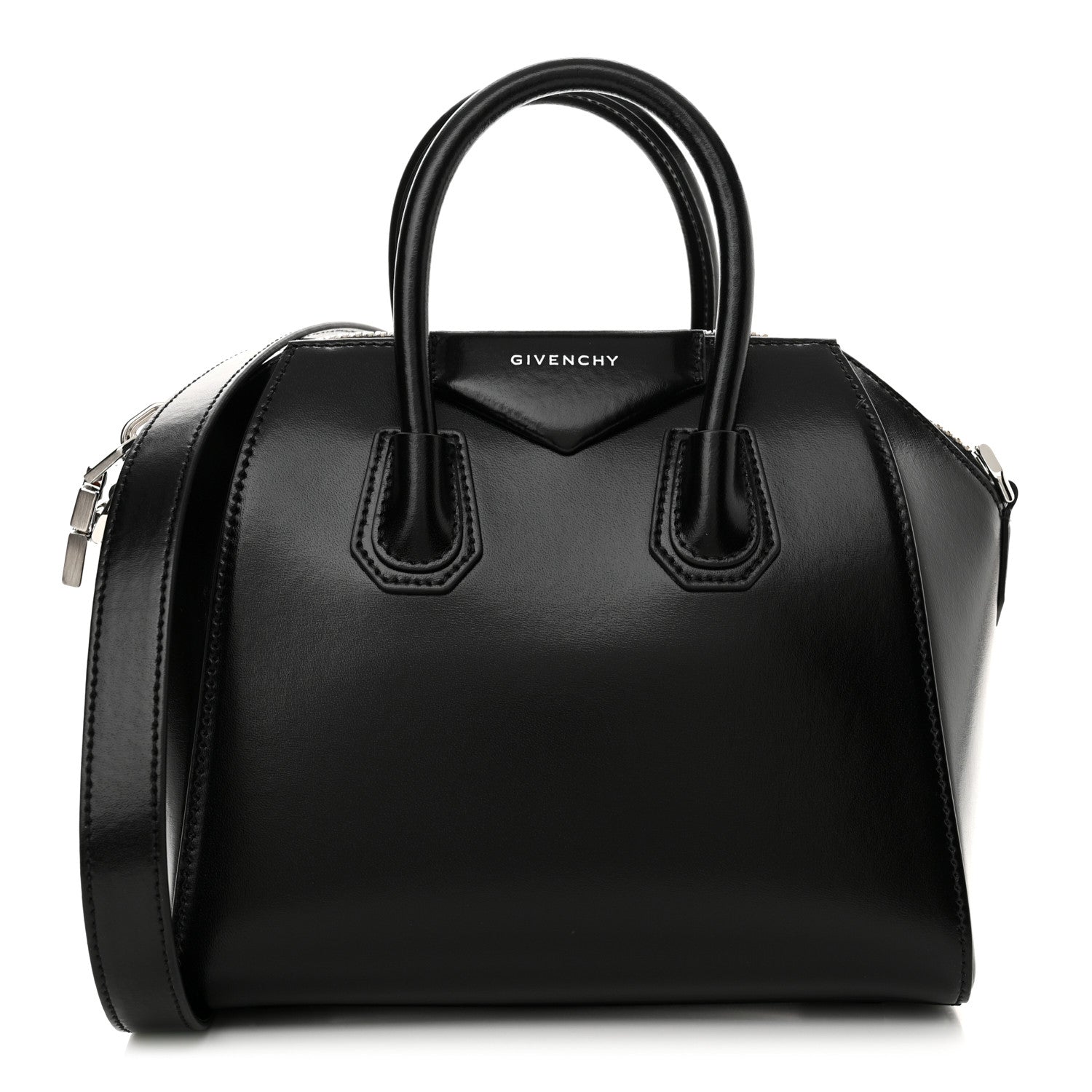 Givenchy Shiny Lord Calfskin Mini Antigona Black 1 of 10