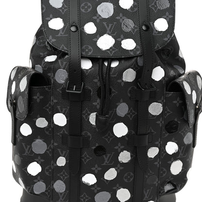 Louis Vuitton LV X YK Monogram Eclipse Dots Christopher MM Backpack Black 7 of 9