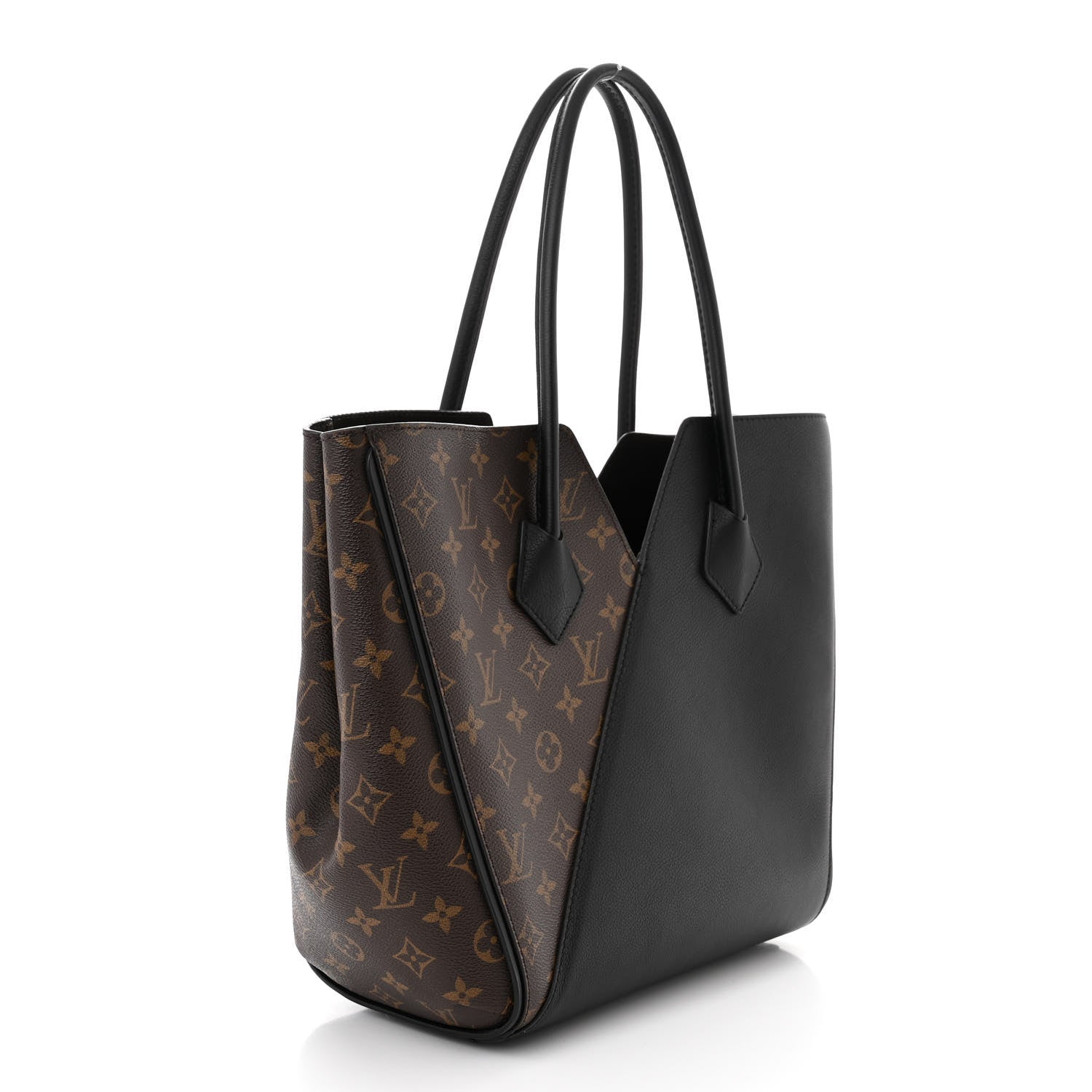 Louis Vuitton Calfskin Monogram Kimono Tote Black 3 of 11