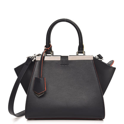Fendi Vitello Dolce Mini 3jours Tote Blue Notte 1 of 8