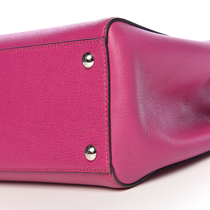 Fendi Vitello Elite Petite 2Jours Tote Magenta 9 of 12