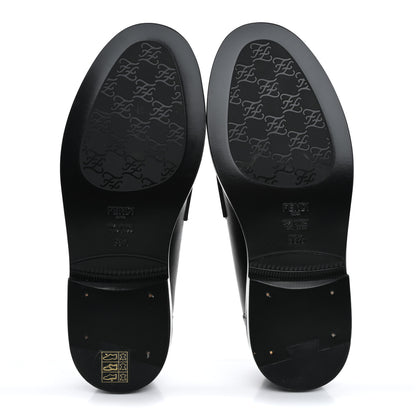 Fendi Vitello Karligraphy Loafers 35.5 Black 6 of 10