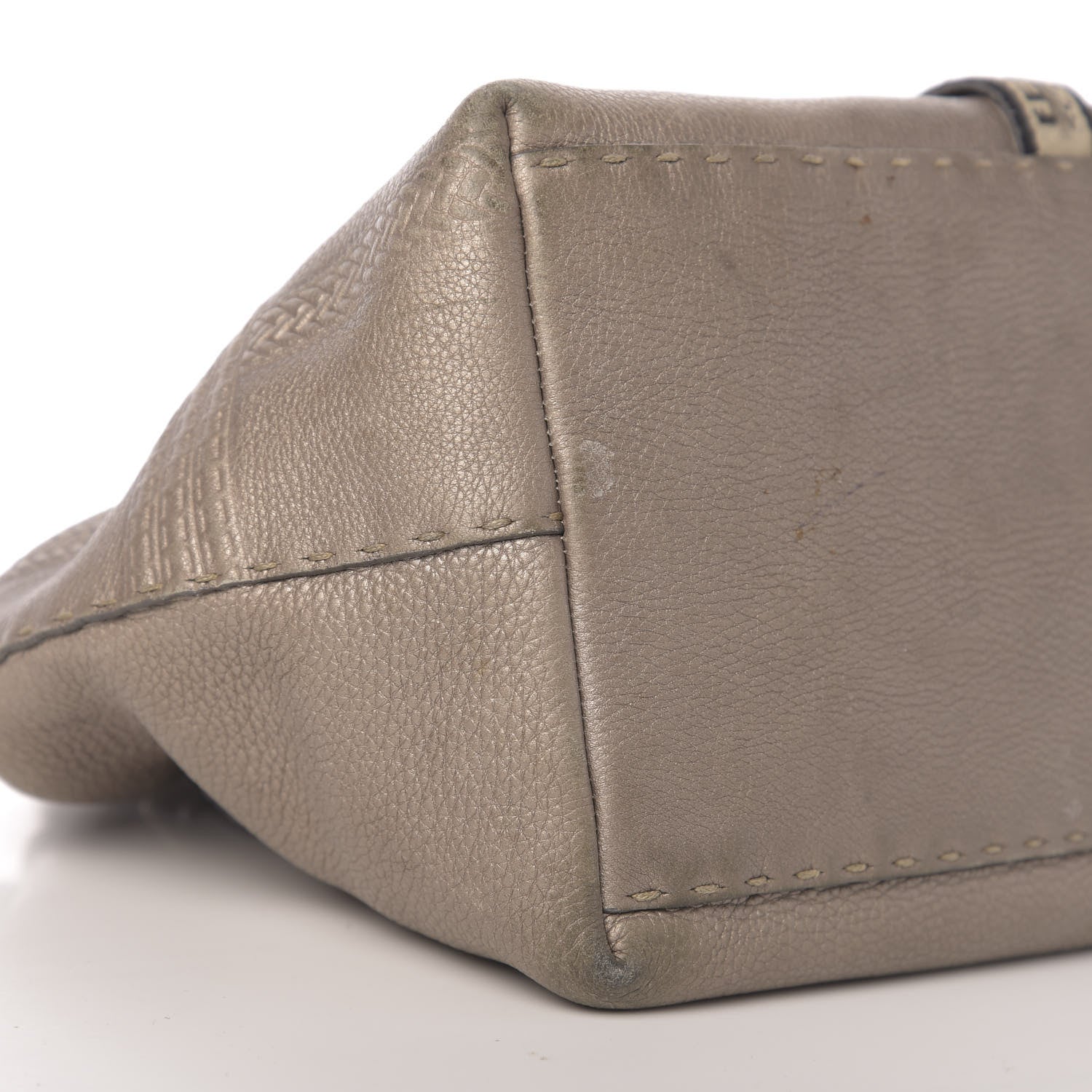 Fendi Cuoio Romano Selleria Small Villa Borghese Tote Peltro 17 of 19