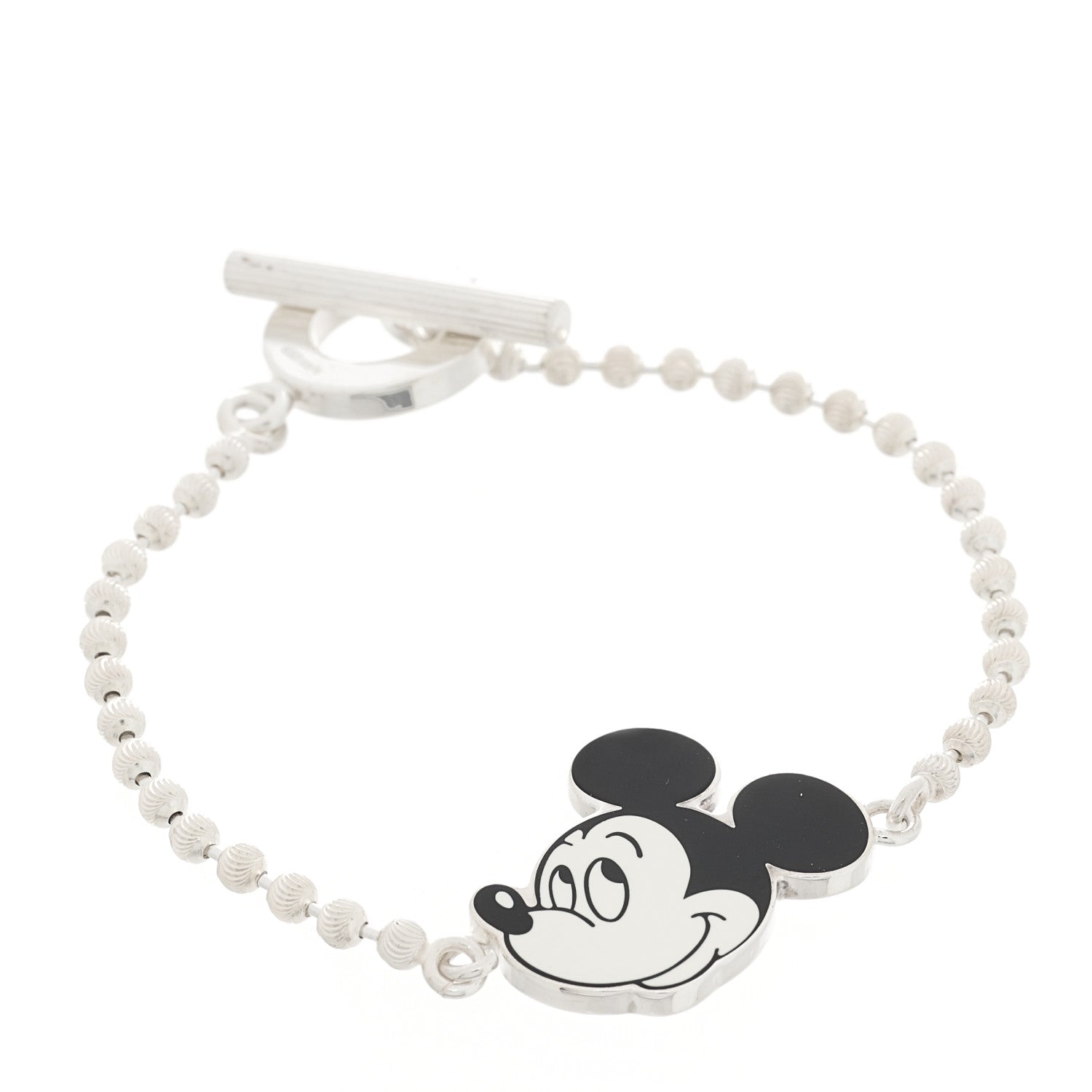 Gucci X DISNEY Sterling Silver Enamel Mickey Mouse Toggle Bracelet 1 of 3