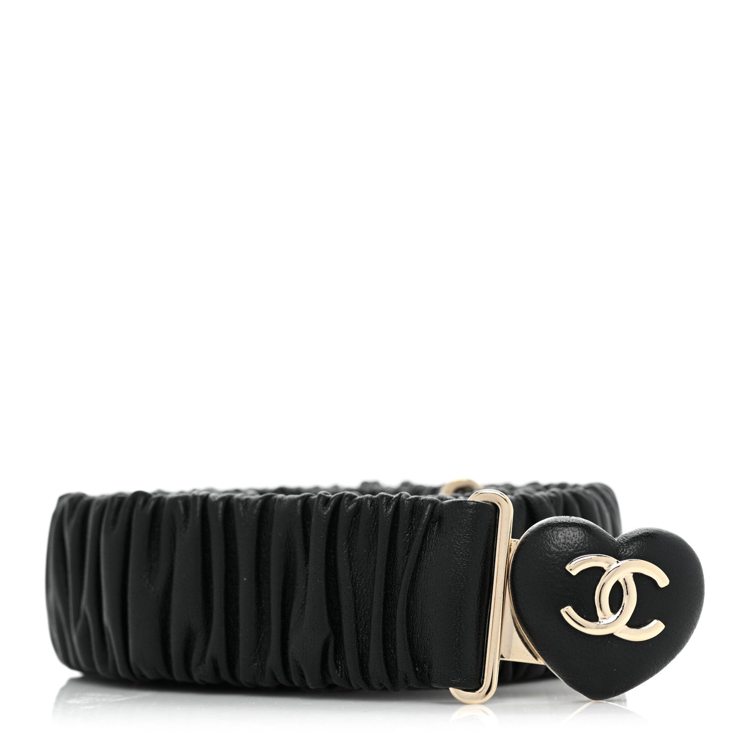 Chanel Calfskin CC Heart Belt 80 32 Black 1 of 4