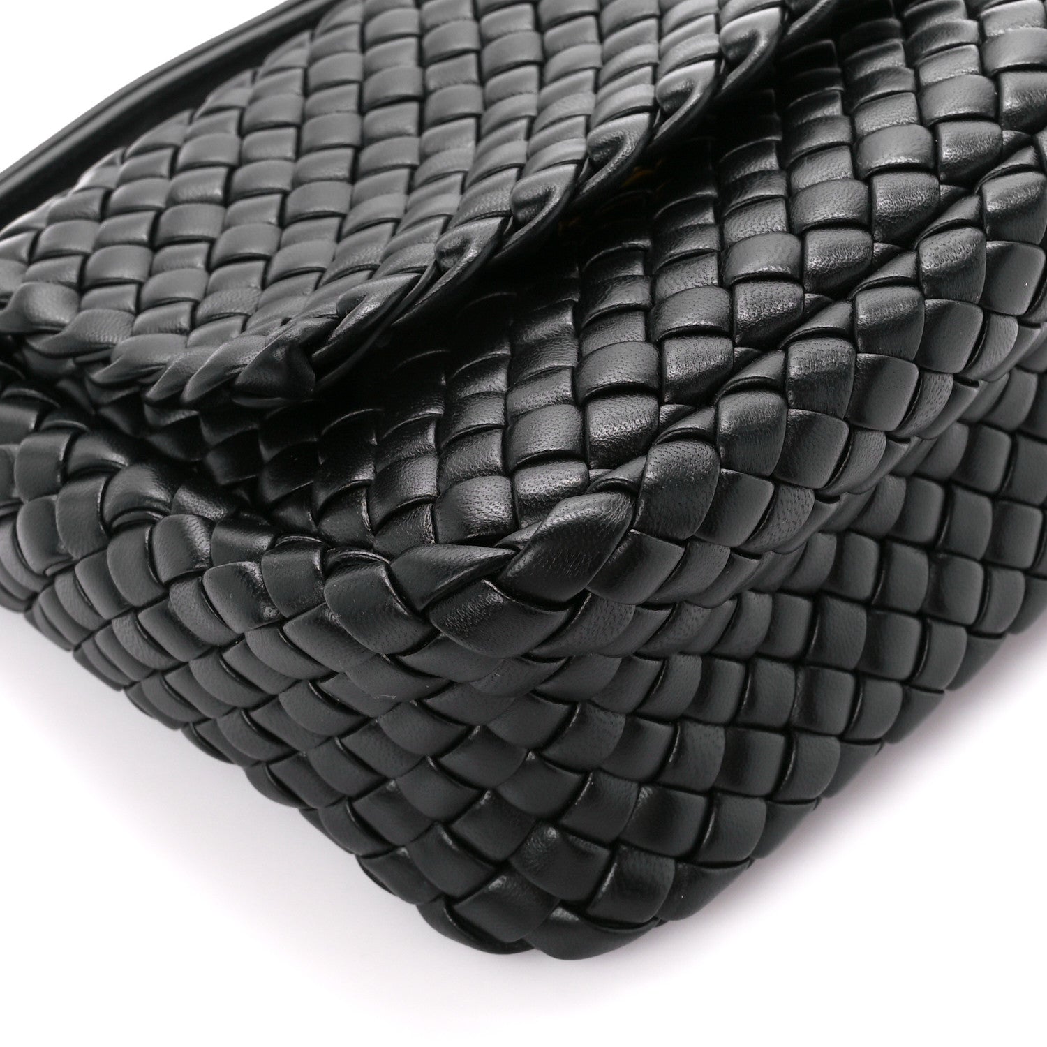 Bottega Veneta Nappa Intrecciato Small Cobble Shoulder Bag Black 11 of 13
