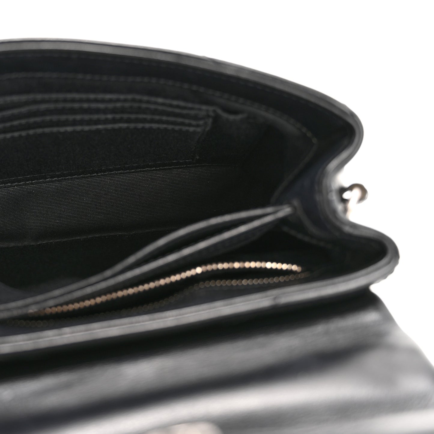 Calfskin Y Quilted Monogram Toy Loulou Crossbody Bag Black