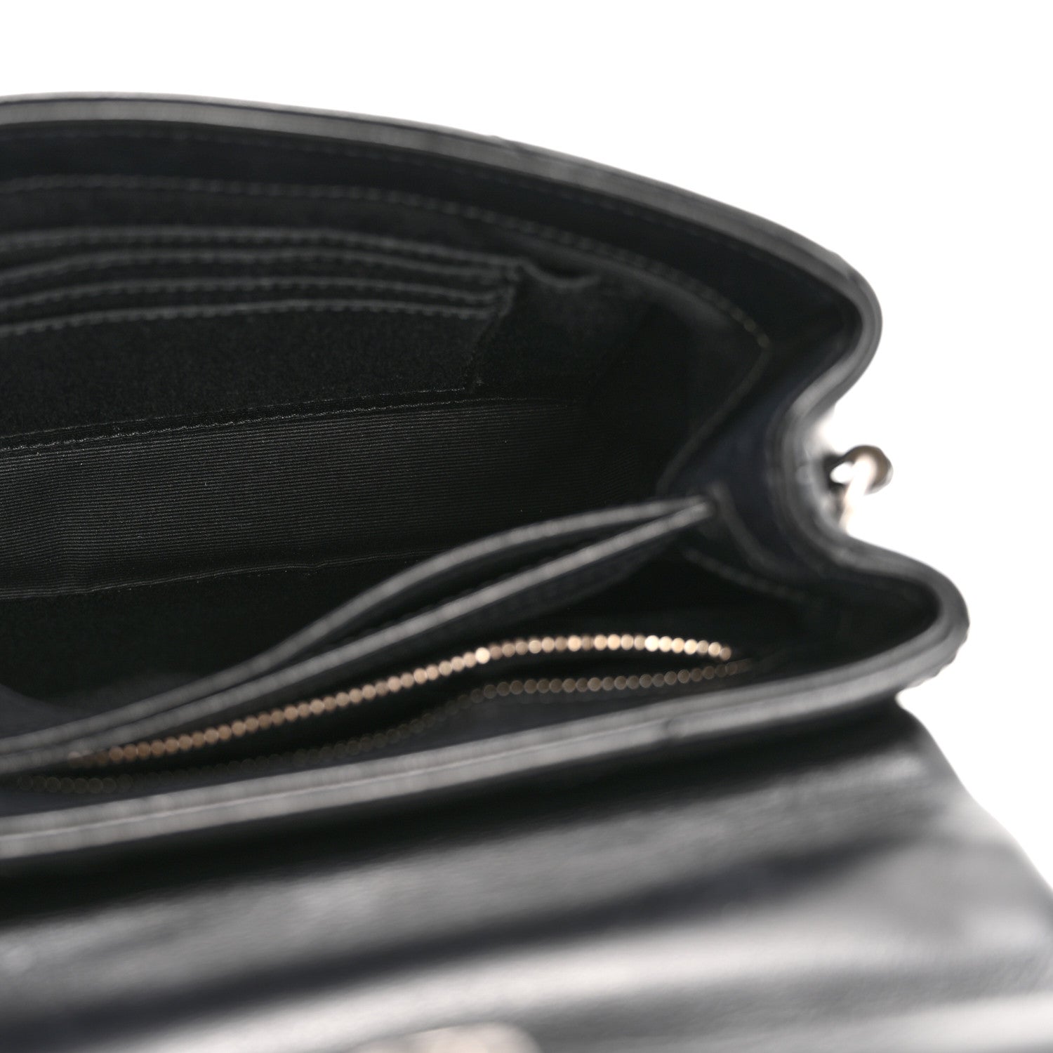 Saint Laurent Calfskin Y Quilted Monogram Toy Loulou Crossbody Bag Black 5 of 14
