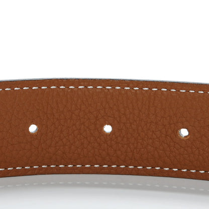 Hermes Box Togo 32mm Collier De Chien CDC Belt 85 Black Gold 6 of 6