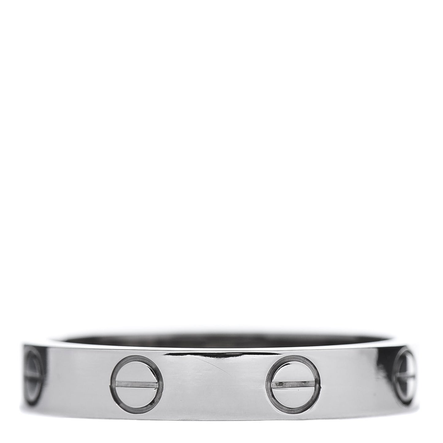 18K White Gold 3.5mm LOVE Wedding Band Ring 56 7.5