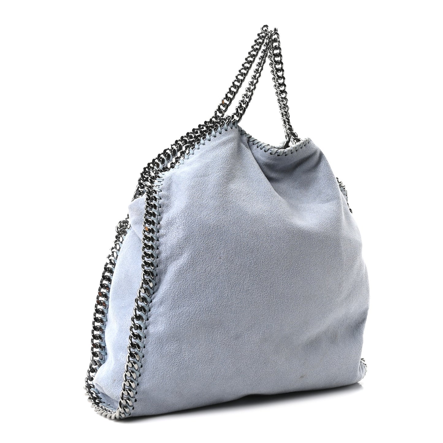 Shaggy Deer Falabella Fold Over Tote Ice Blue