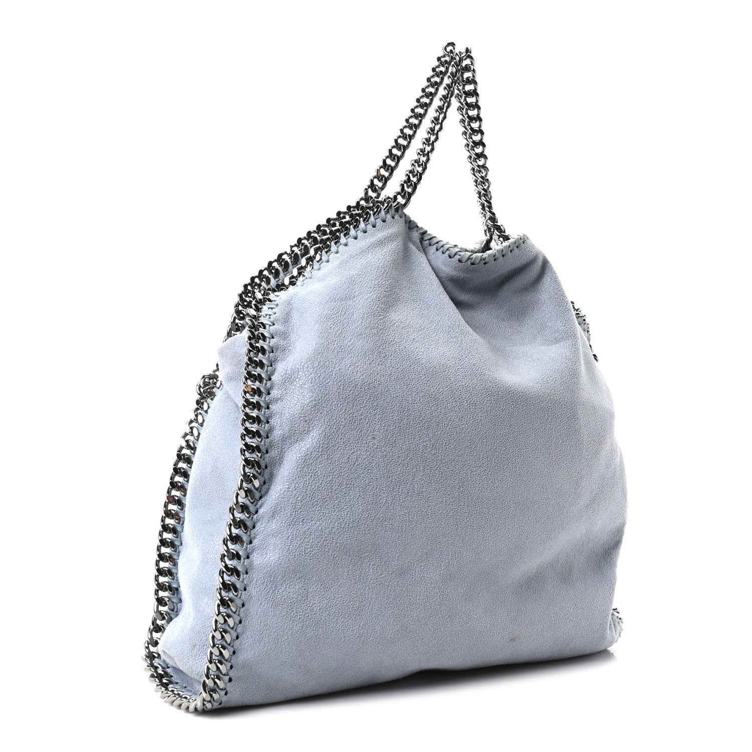 Stella McCartney Shaggy Deer Falabella Fold Over Tote Ice Blue 2 of 9
