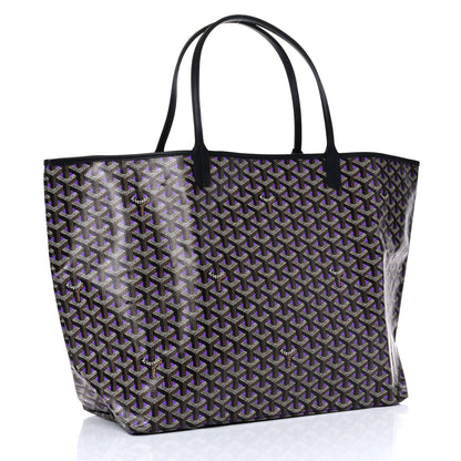 Goyard Goyardine Saint Louis Claire Voie GM Black Purple 3 of 9