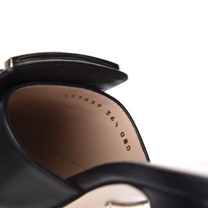 Gucci Malaga Kid Crystal Square G Madelyn Mules 36.5 Black 10 of 13
