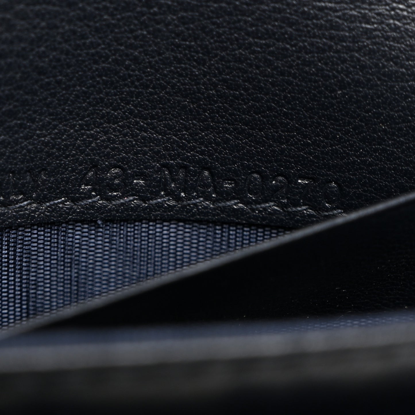 Oblique Saddle Card Holder Blue