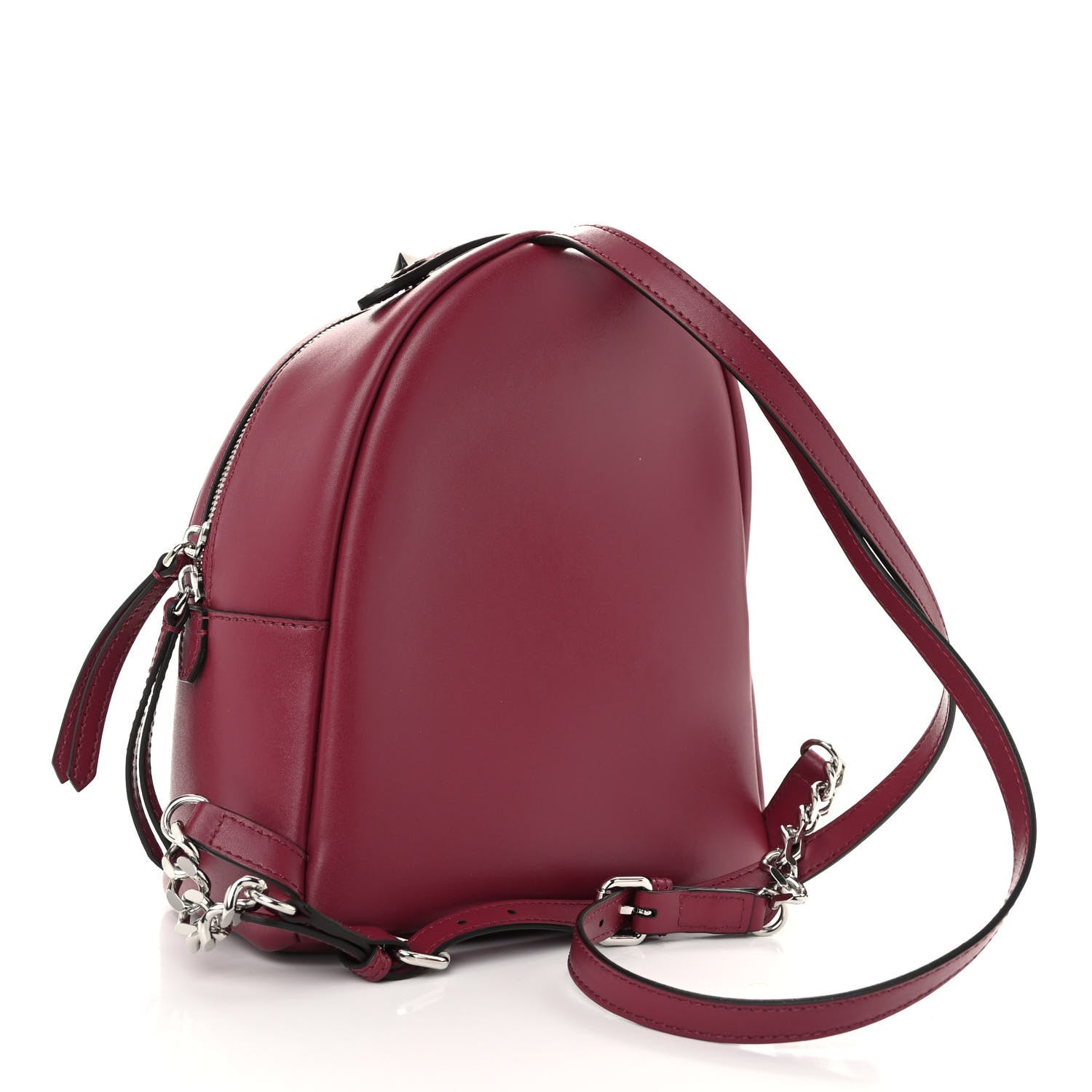 Fendi Vitello Liberty Pearl Romantic Bow Mini Backpack Black Cherry 3 of 9