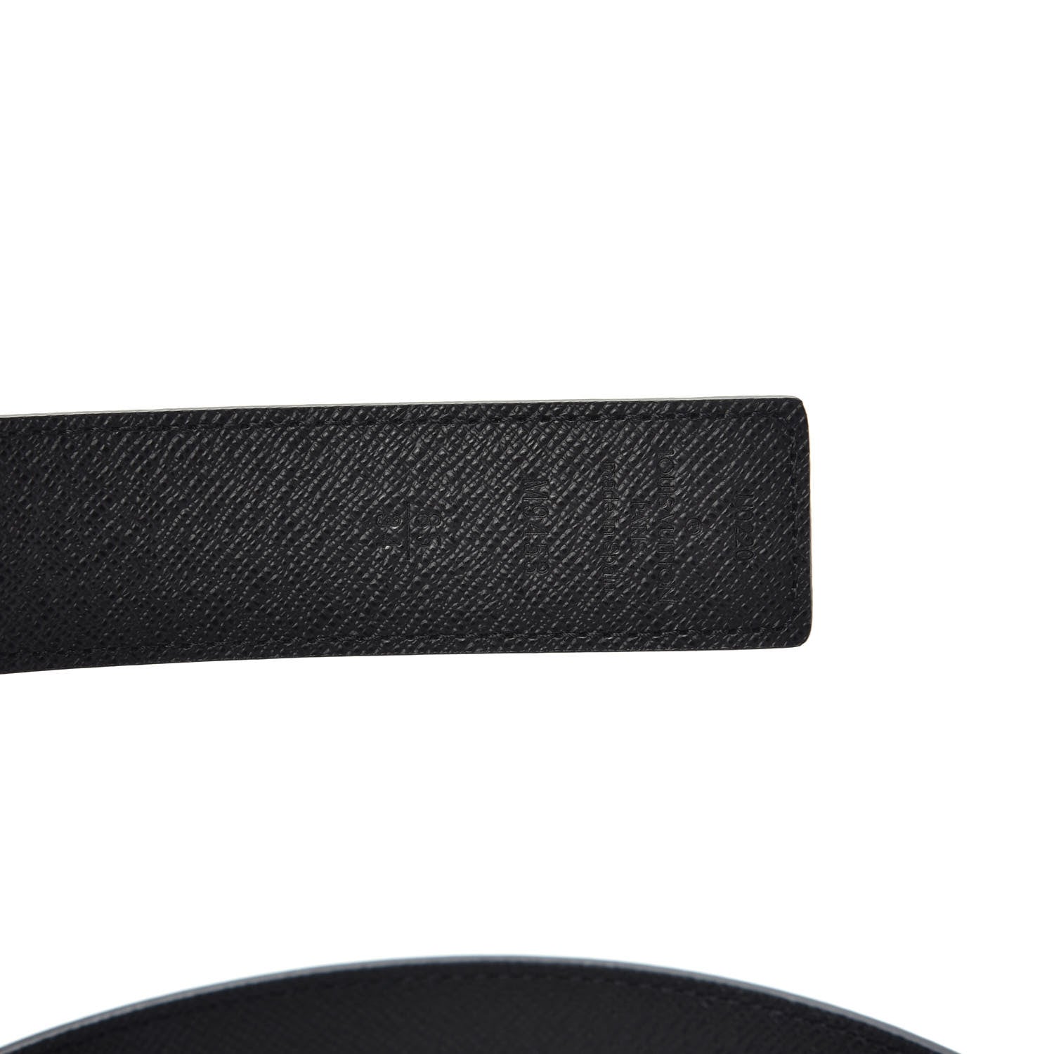 Louis Vuitton Calfskin Monogram 30mm LV Initiales Reversible Belt 85 34 Black 3 of 4