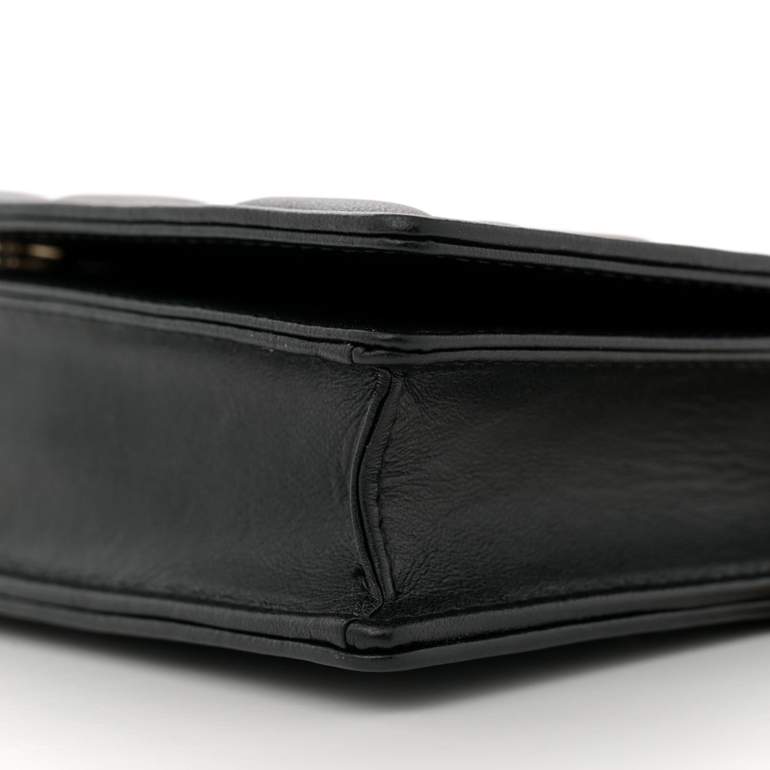 Christian Dior Lambskin Cannage Lady Dior Pouch Black 10 of 10