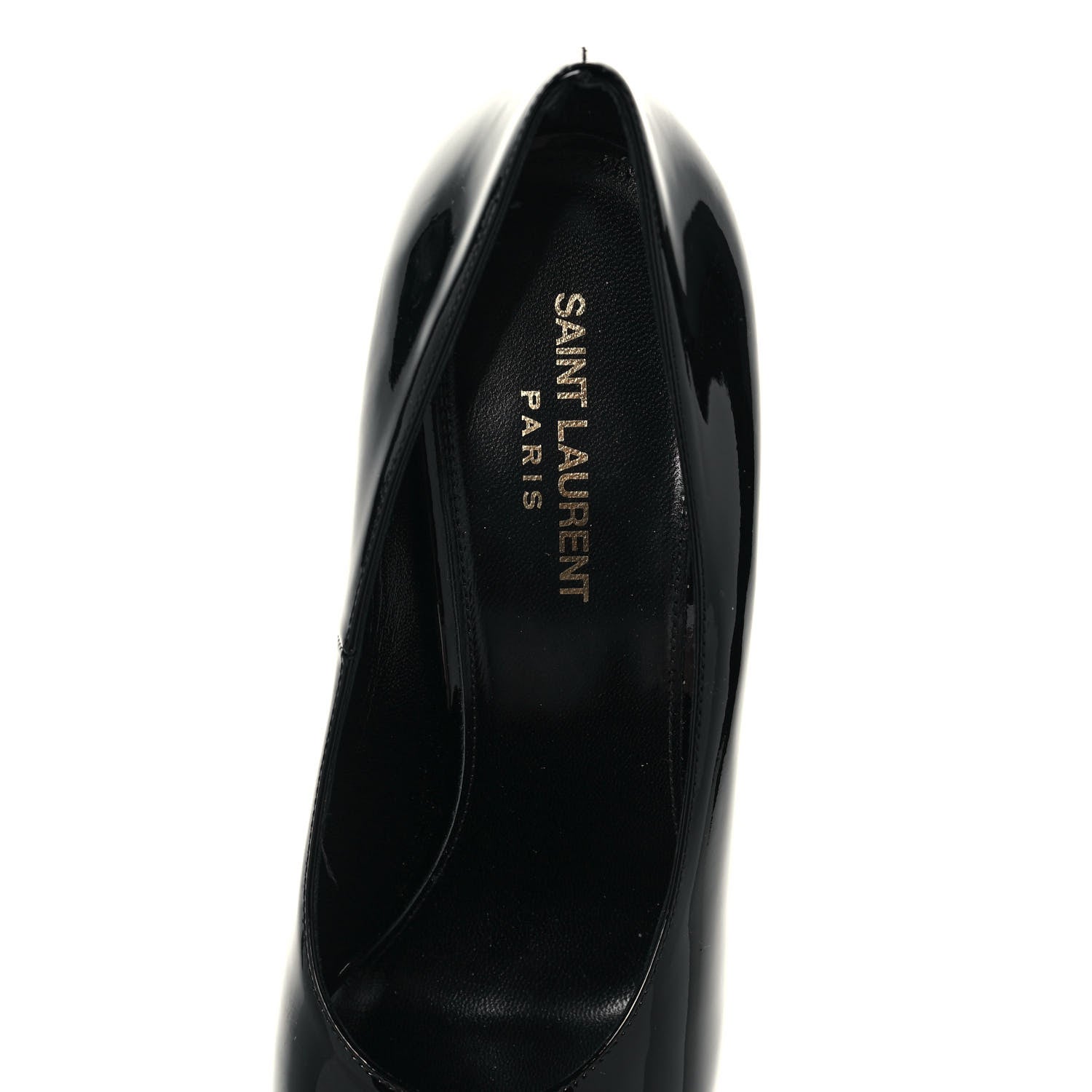 Saint Laurent Patent Calfskin Kiki 100 Pumps 41 Black 7 of 10