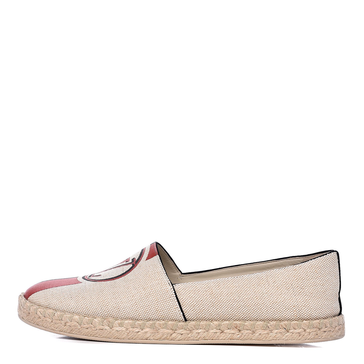 Canvas Postcard Espadrille Flats 39 Ecru