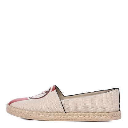 Louis Vuitton Canvas Postcard Espadrille Flats 39 Ecru 1 of 9