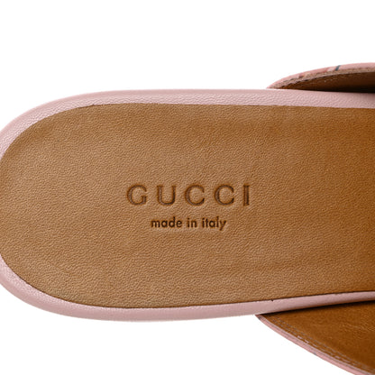 Gucci X PIKARAR Calfskin Monogram Print Womens Princetown Slippers 38 Pink Multicolor 7 of 9