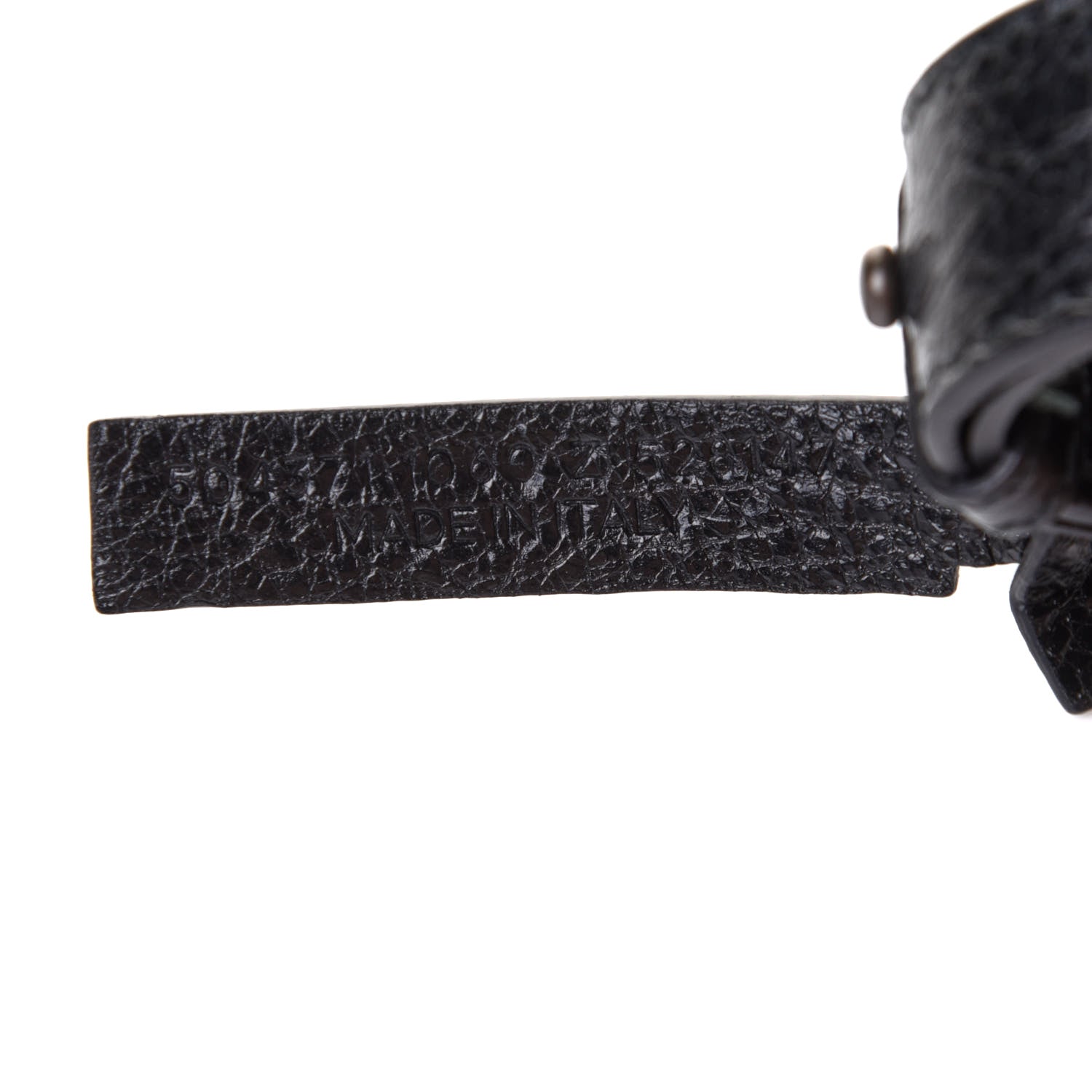 Balenciaga Agneau Classic Hardware Logo Shoulder Strap Black 5 of 6