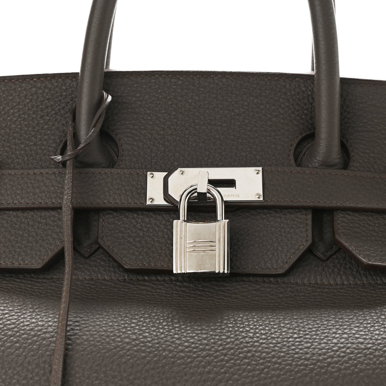 Hermes Togo HAC Birkin 40 Etain 8 of 11