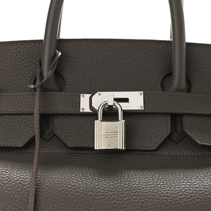 Hermes Togo HAC Birkin 40 Etain 8 of 11