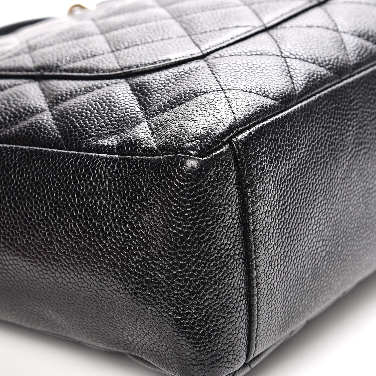 Chanel Caviar Quilted Petit Shopping Tote PST Black 10 of 11