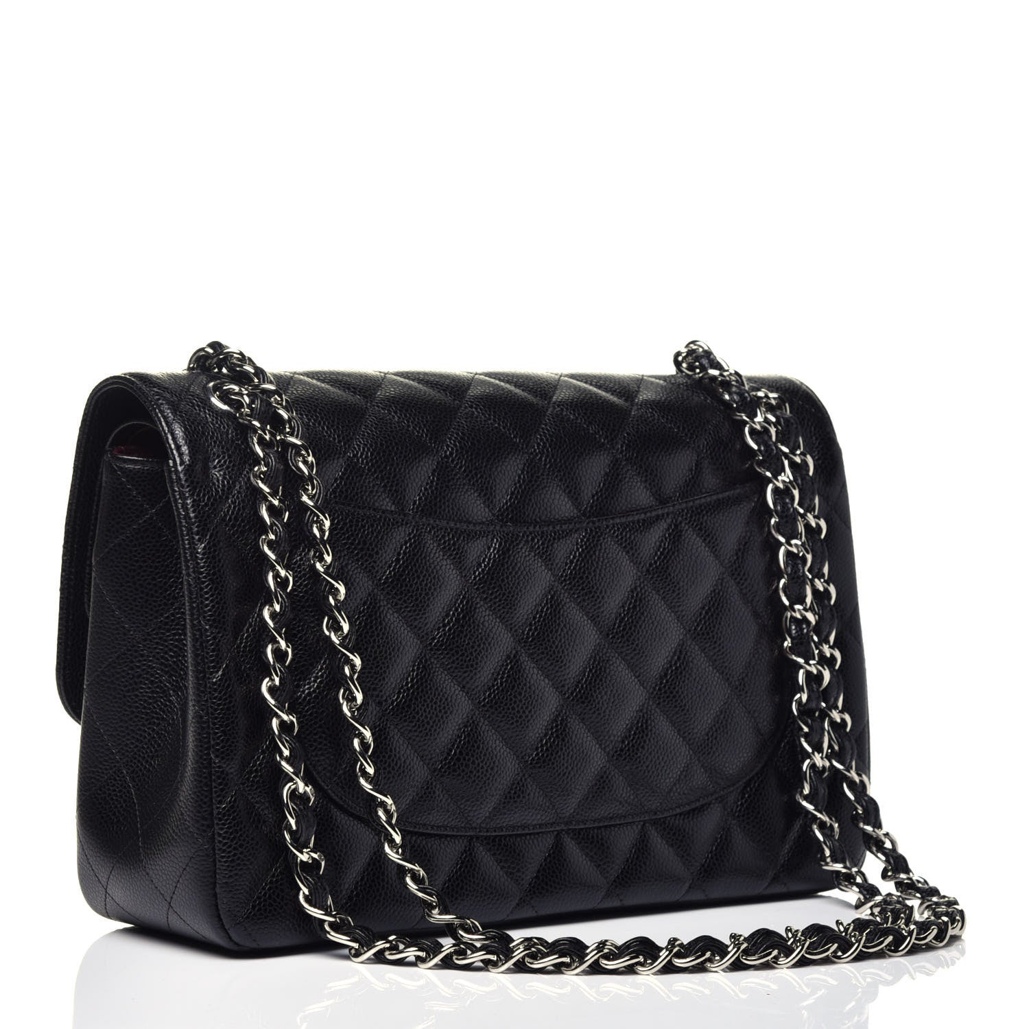Chanel Caviar Quilted Jumbo Double Flap Black 3 of 9