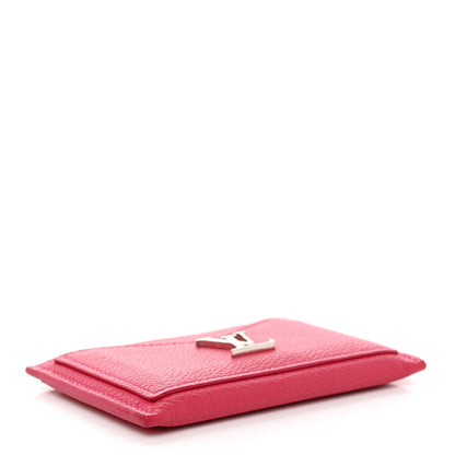 Louis Vuitton Calfskin Lockme Card Holder Hot Pink 5 of 7