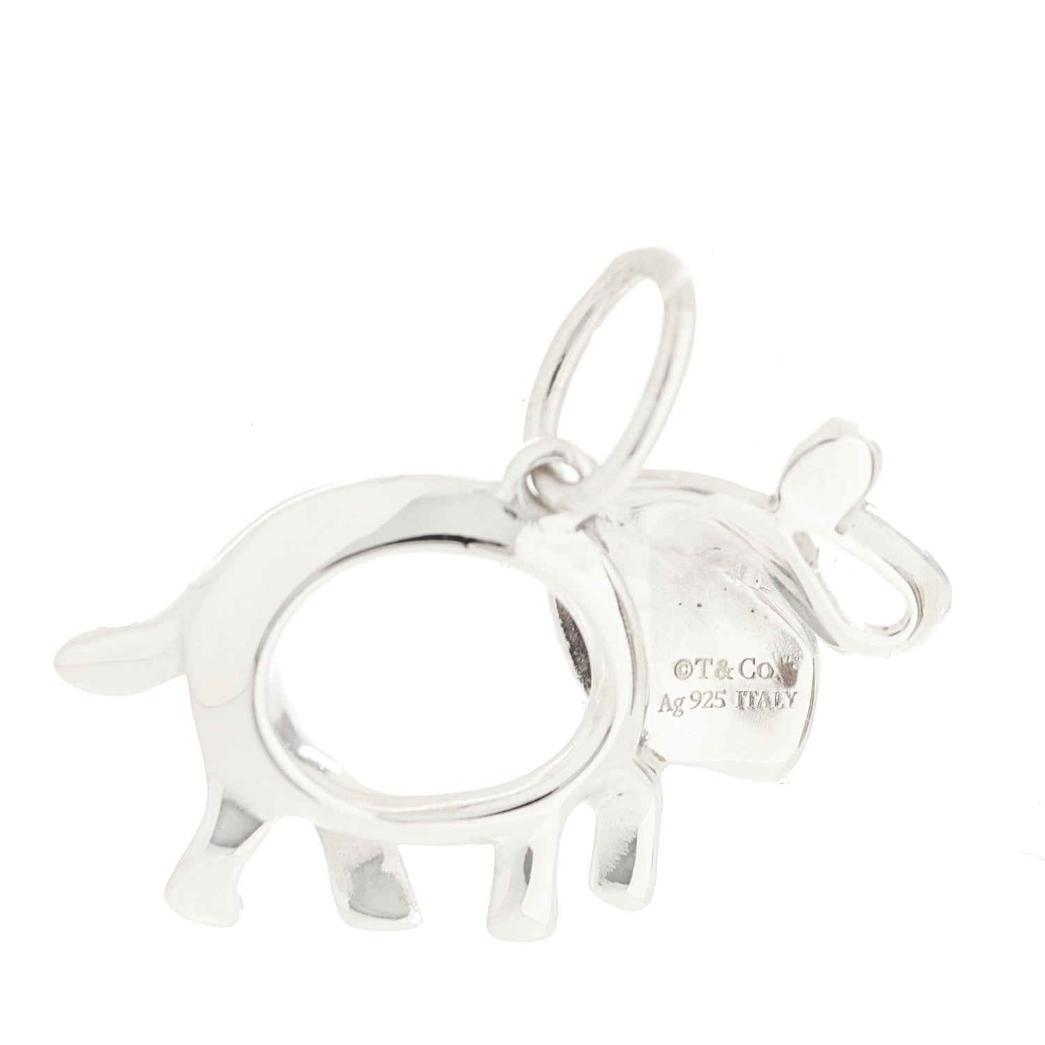 Tiffany Sterling Silver Tsavorite Save the Wild Elephant Charm 3 of 3