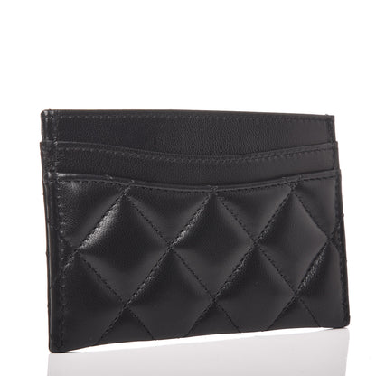 Chanel Lambskin Quilted Card Holder Black 3 of 8