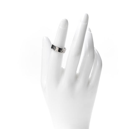 Cartier 18K White Gold 5.5mm LOVE Ring 51 5.75 2 of 4