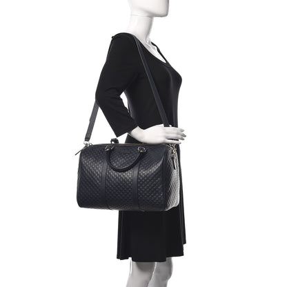 Gucci Microguccissima Medium Boston Navy 2 of 10