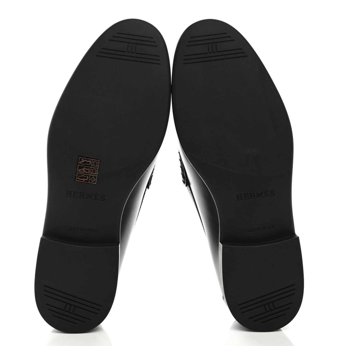 Glossed Calfskin Mens Duke Loafers 40 Black