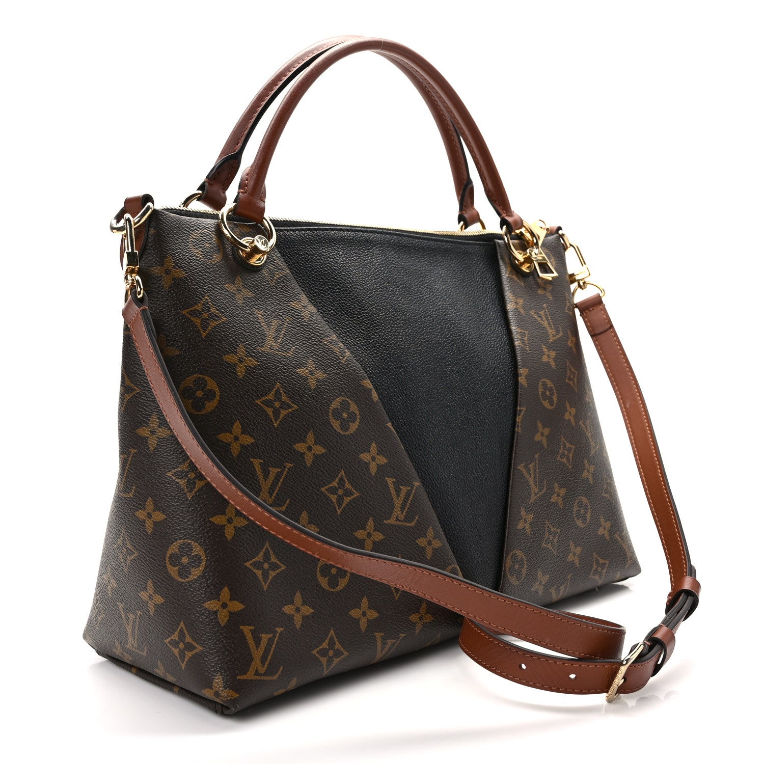 Louis Vuitton Monogram V Tote MM Black 3 of 14