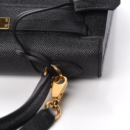 Hermes Epsom Kelly Sellier 25 Black 23 of 52