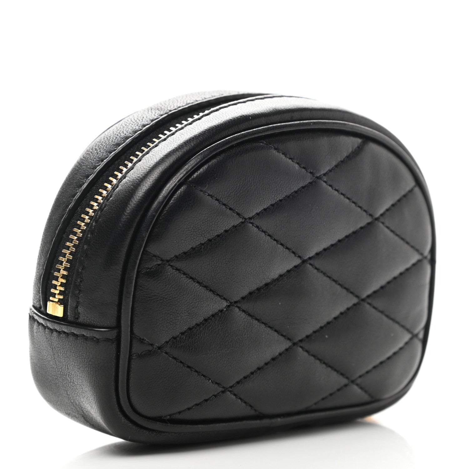 Saint Laurent Lambskin Quilted Lolita Cosmetic Pouch Black 3 of 8