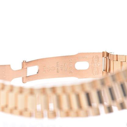 Rolex 18K Yellow Gold Diamond Ruby 26mm Oyster Perpetual Datejust President Watch Champagne 69198 6 of 7