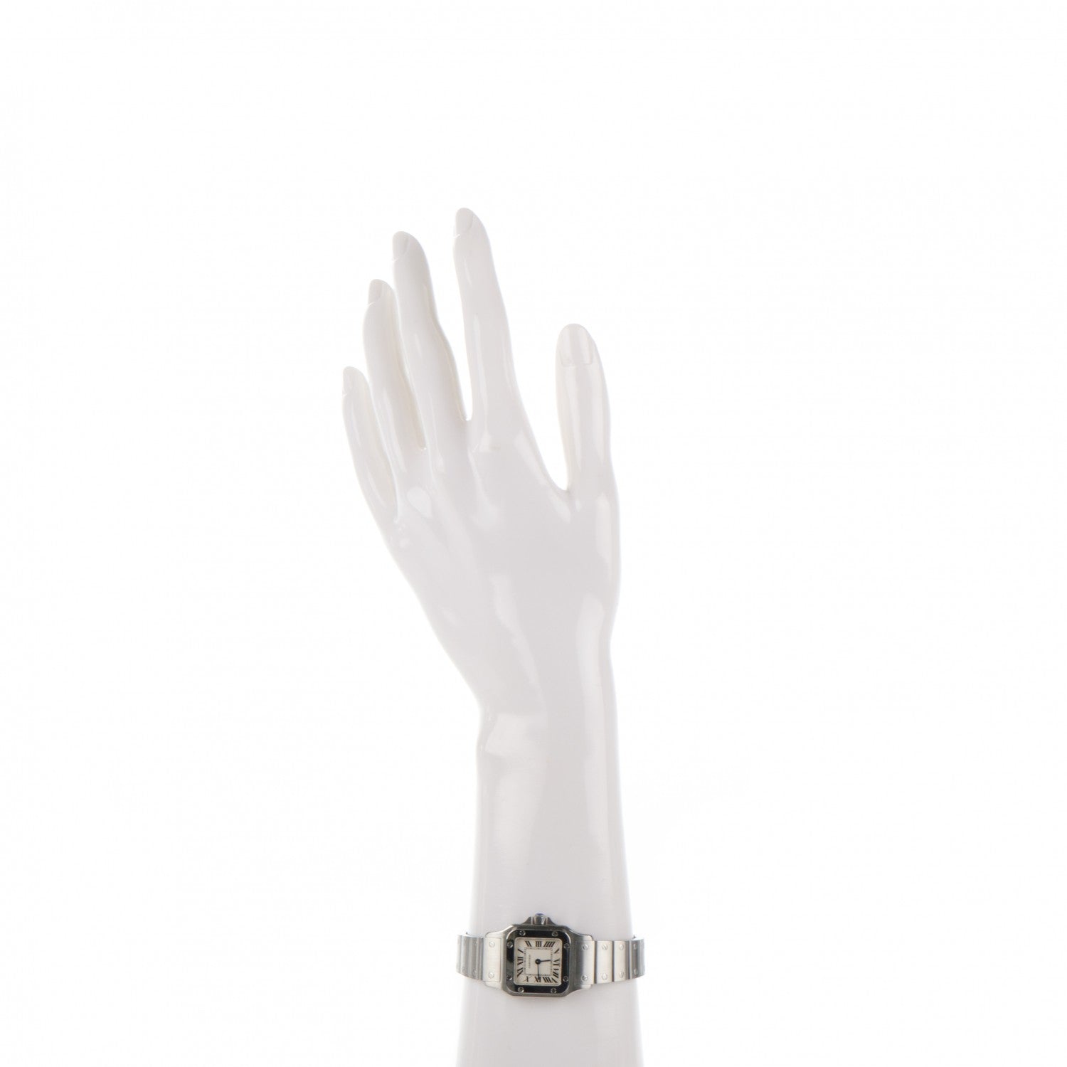 Cartier Stainless Steel 24mm Santos de Galbee Quartz Watch 2 of 9