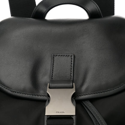 Prada Tessuto Nylon Soft Calfskin Pocket Backpack Black 8 of 11