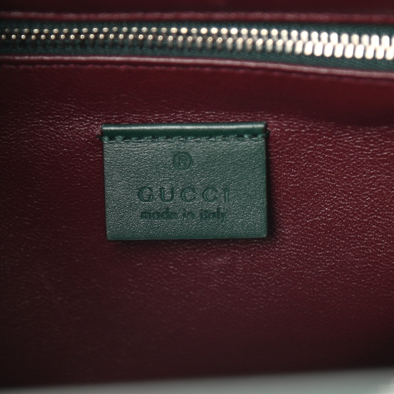 Gucci Smooth Calfskin Medium Zumi Top Handle Bag Vintage Green 5 of 9