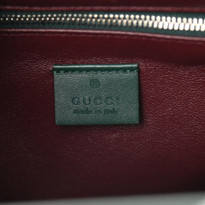 Gucci Smooth Calfskin Medium Zumi Top Handle Bag Vintage Green 5 of 9