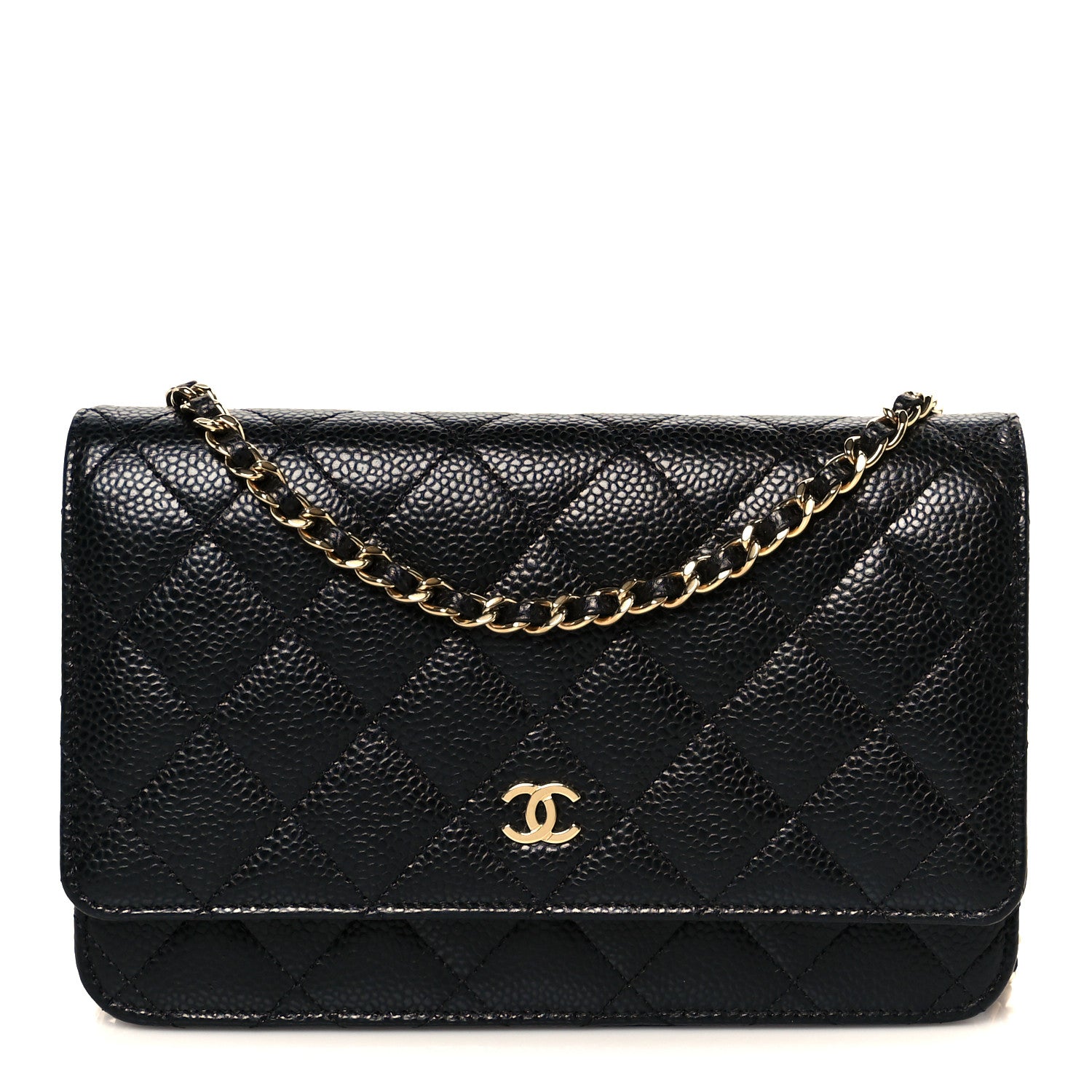 Chanel Caviar Quilted Wallet On Chain WOC Black 1 of 12