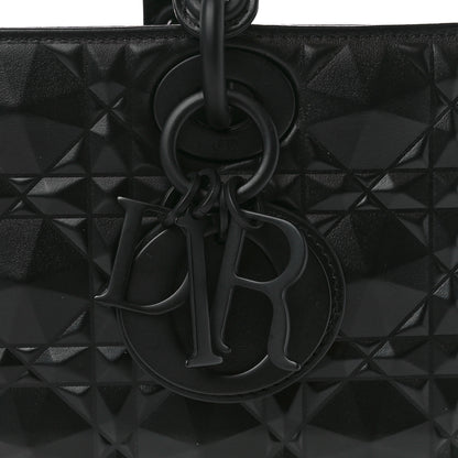 Christian Dior Calfskin Cannage Diamond Medium Lady D-Joy Black 8 of 11