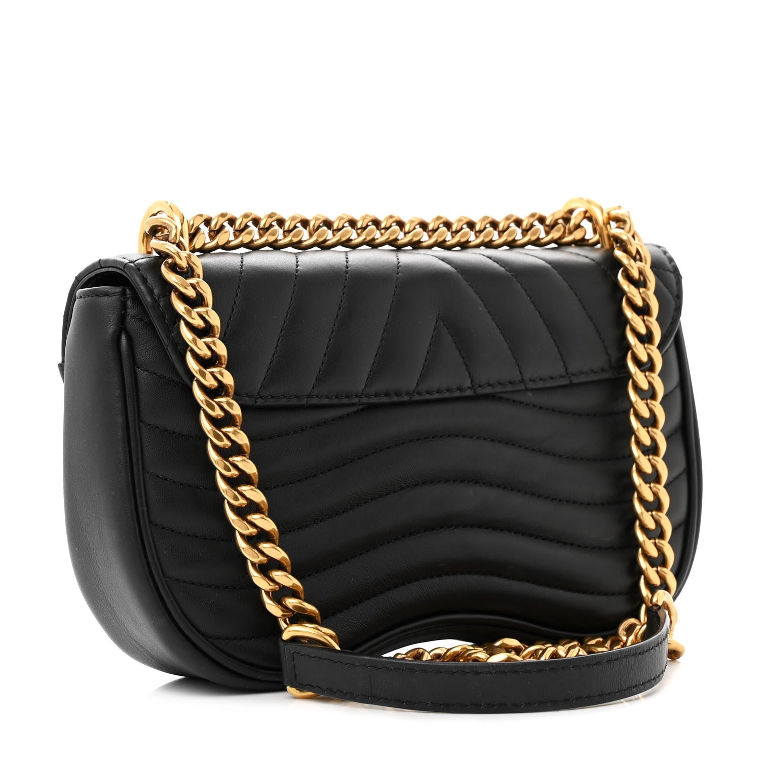 Louis Vuitton Calfskin New Wave Chain PM Black 3 of 16