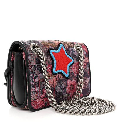 Miu Miu Beaded Jacquard Club Shoulder Bag Multicolor 3 of 11